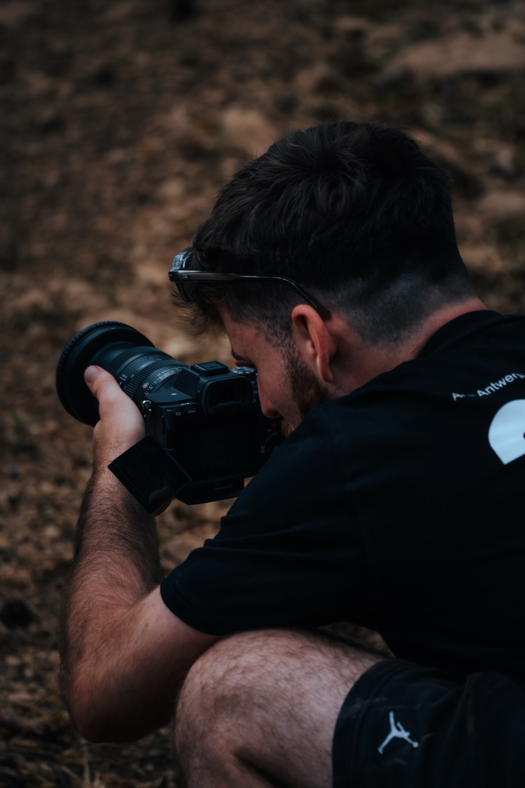 Hippolyte Lucas, vidéaste HLprodz, en tournage